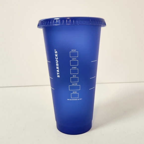 Starbucks Hawaii Collection 2020 Cold Cup Blue Love Aloha Venti Tumbler - Picture 2 of 5